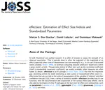 effectsize: Estimation of Effect Size Indices and Standardized Parameters