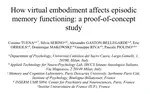 How virtual embodiment affects episodic memory functioning: a proof-of-concept study